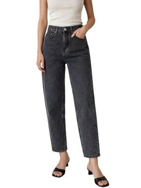 Toteme barrel leg twisted seam high waist denim jeans Sz 26 excellent condition